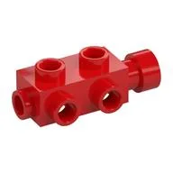 Brick Special 1 x 2 x 2/3 with Studs on Sides / Red