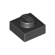 Plate 1 x 1 / Black