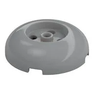 Brick Round 4 x 4 Dome Top with Round 2 x 2 Recessed, 4 Studs / Light Bluish Gray