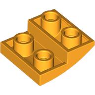 Lego Brick Curved Inverted 2 x 2 x 2/3 / Bright Light Orange