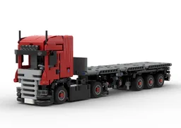 Mini Scania R420 with steering trailer