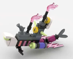 Miniature Nightmare Shark Ship