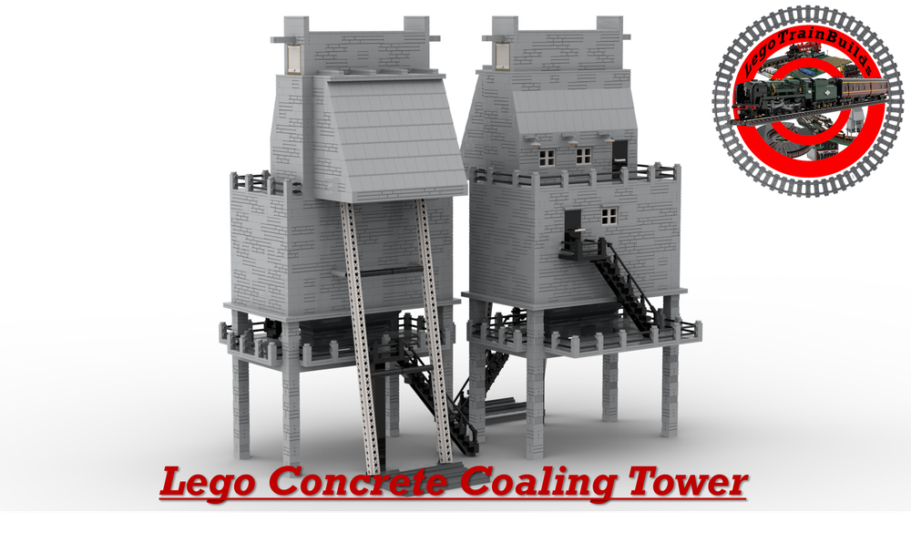 Lego Concrete Coaling Tower