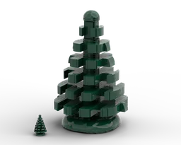 Upscaled pine tree