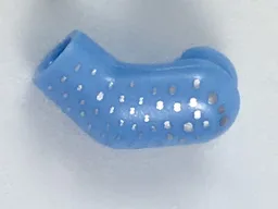 Arm, Left with Silver Speckles Pattern / Bright Light Blue
