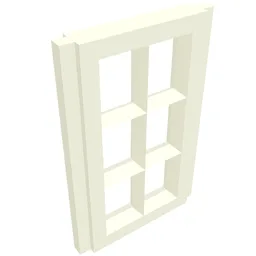 Window Pane 1 x 2 x 3 for Slotted Bricks / White