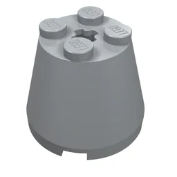 Cone 3 x 3 x 2 / Light Bluish Gray