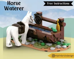 Horse Waterer - Lego Castle Medieval Moc