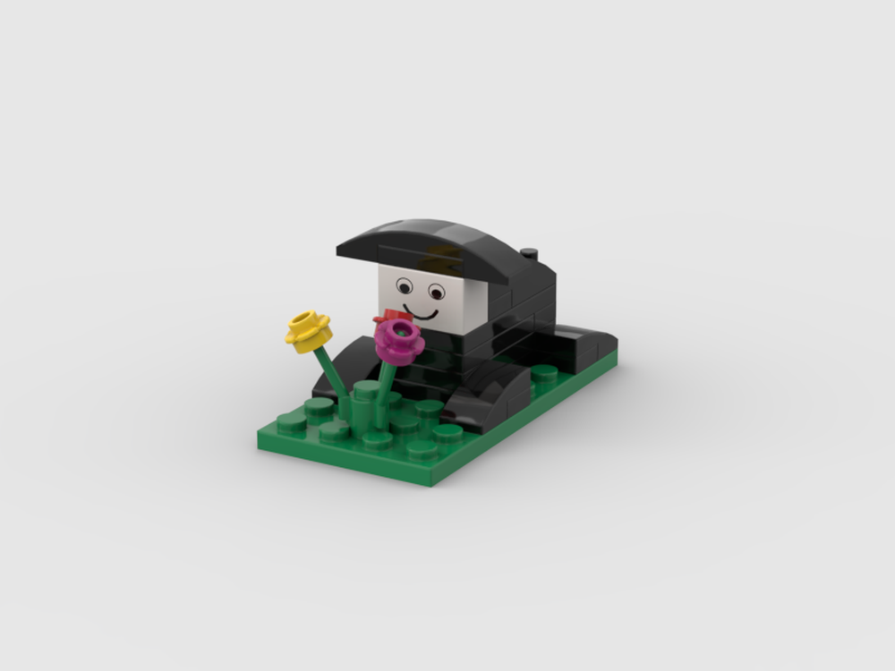 Lego Cat with Flowers