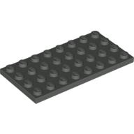 Lego Plate 4 x 8 / Dark Gray