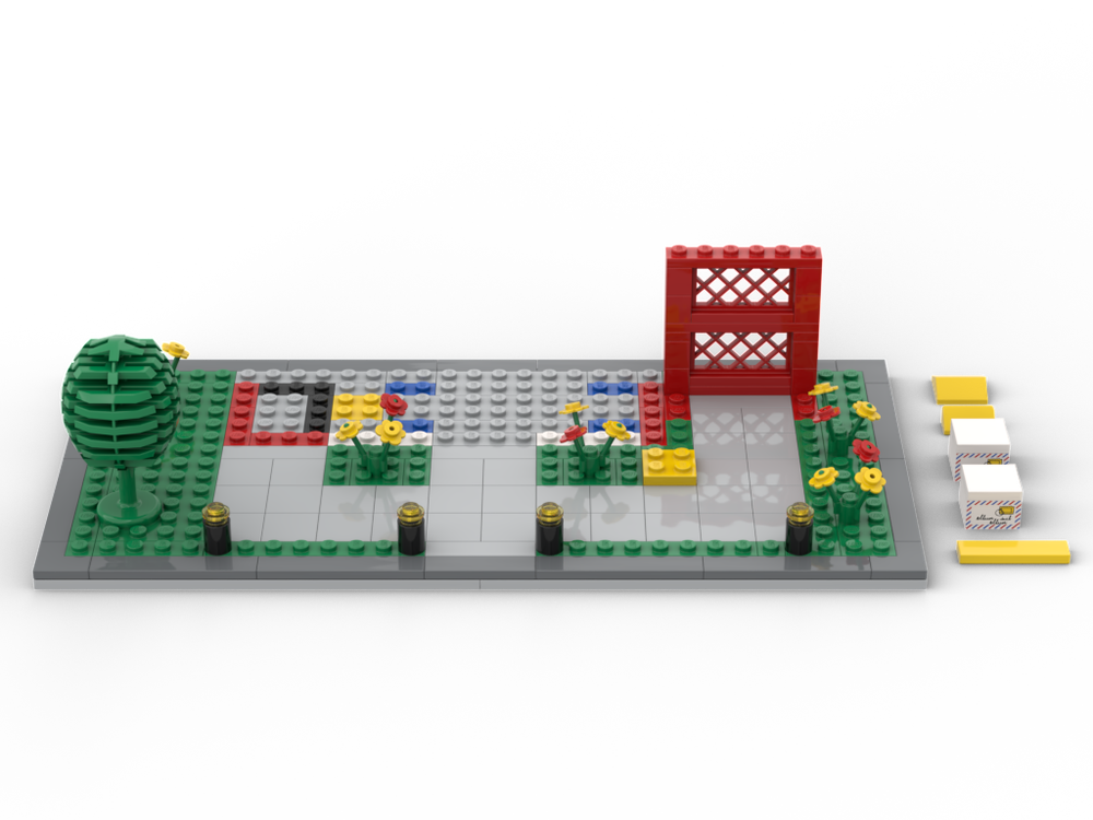 Lego Plate for LEGO Set 6362 - Post Office