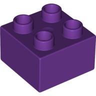 Lego Duplo Brick 2 x 2 / Purple