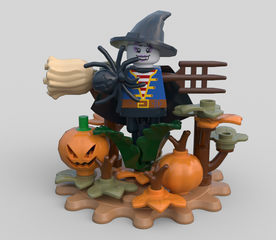 Lego Halloween Scene