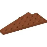 Wedge Plate 8 x 4 Wing Right with Stud Notch / Dark Orange