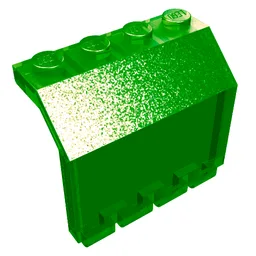 Hinge Panel 2 x 4 x 3 1/3 / Trans-Green