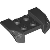 Mudguard 2 x 4 with Molded Headlights / Black