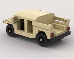 MOC deserted Humvee
