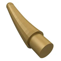 Animal Body Part, Barb / Claw / Tooth / Talon / Horn, Small / Pearl Gold