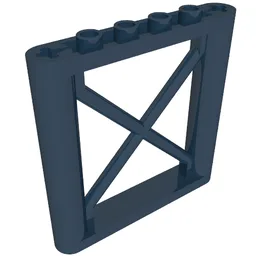 Support 1 x 6 x 5 Girder Rectangular / Dark Blue