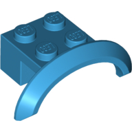 Lego Wheel Arch, Mudguard 4 x 2 1/2 x 1 / Dark Azure