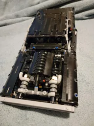 V8 twin turbo engine with intercooler
