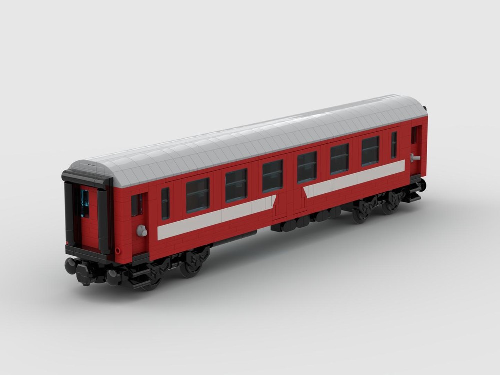Lego CFR red passenger car