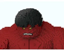 Superhero Monster - Upscaled Brick Figure