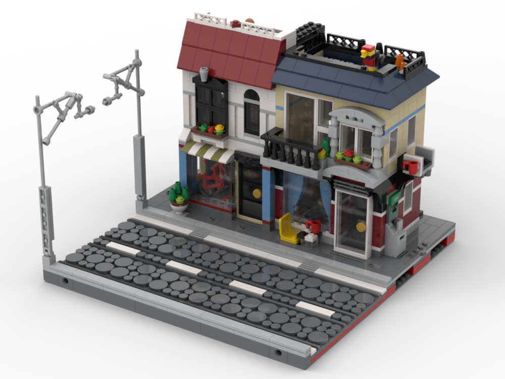 Lego Little Modulars Module 2 Bike Shop and Café