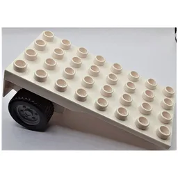 Duplo Flatbed Trailer 4 x 8 with Wheels (Packer) / White