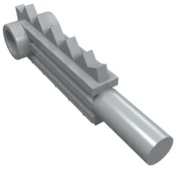 Tool Chainsaw Blade / Light Bluish Gray