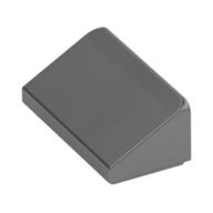 Lego Brick Sloped 30° 1 x 2 x 2/3 / Metallic Silver