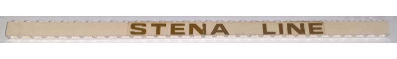 Lego Stickered Assembly 32 x 1 x 1 with 'STENA LINE' Pattern Model Left Side (Sticker) - Set 1548