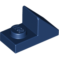 Lego Brick Sloped 45° 2 x 1 with 2/3 Cutout [New Version] / Dark Blue