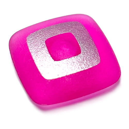 Lego Clikits Icon, Square 2 x 2 Large with Pin, Silver Square Cutout Print