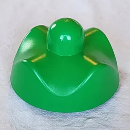 Primo Stacking Base Round Wavy Small, One Top Stud / Bright Green