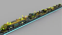 Rock Raiders Train Mobile Laser
