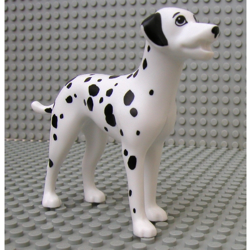 Lego Scala, Animal, Dog (Domino) Dalmatian with Black Ears / White