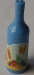 Lego Scala Accessories Bottle Wine with Label with Wheat and Fruit Pattern (Sticker) - Set 3148