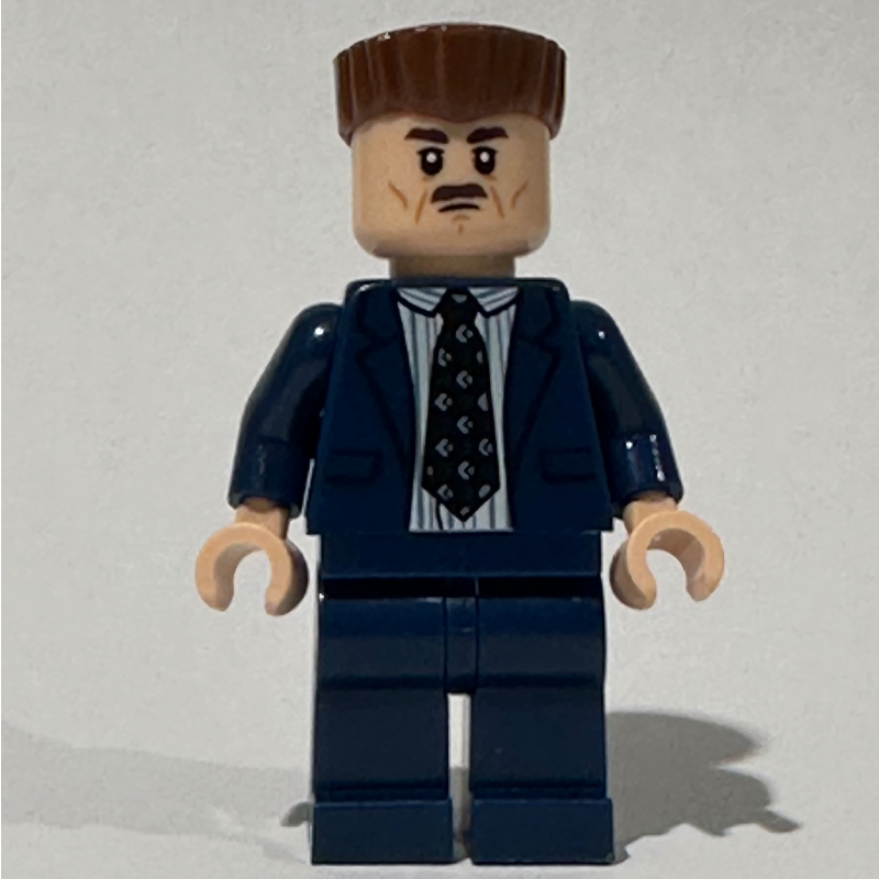 Lego J. Jonah Jameson, Dark Blue Suit, Reddish Brown Hair