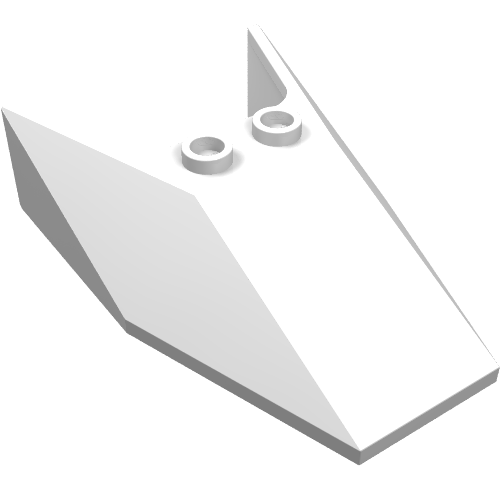 Lego Windscreen 6 x 4 x 1 1/3 with Hollow Studs / White