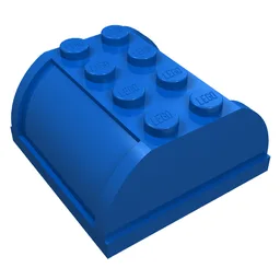 Fabuland Mailbox 4 x 4 x 2 Top / Blue