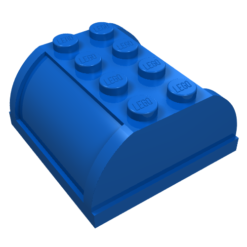 Lego Fabuland Mailbox 4 x 4 x 2 Top / Blue