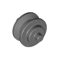 Wheel Centre Small with Stub Axles (Pulley Wheel) / Dark Bluish Gray