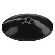 Dish 8 x 8 Inverted [Radar], Solid Studs, Rounded Anti-stud Underside / Black
