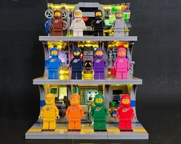 Classic Space Minifigure Extended Display MOC