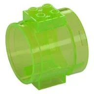 Tube, Slide Straight / Trans-Bright Green