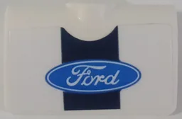Technic, Panel Curved 2 x 3 x 1 with Dark Blue Stripe and Blue Ford Logo Pattern (Sticker) - Set 42154