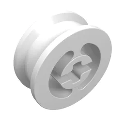 Wheel with Split Axle hole / White