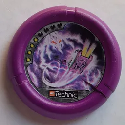 Large Figure Throwing Disk, Electro / Energy, 4 Pips, Flying Box and Lightning Creature Print