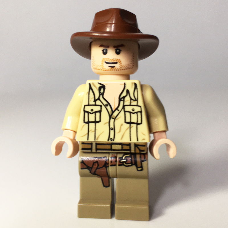 Lego Indiana Jones in Open Tan Shirt